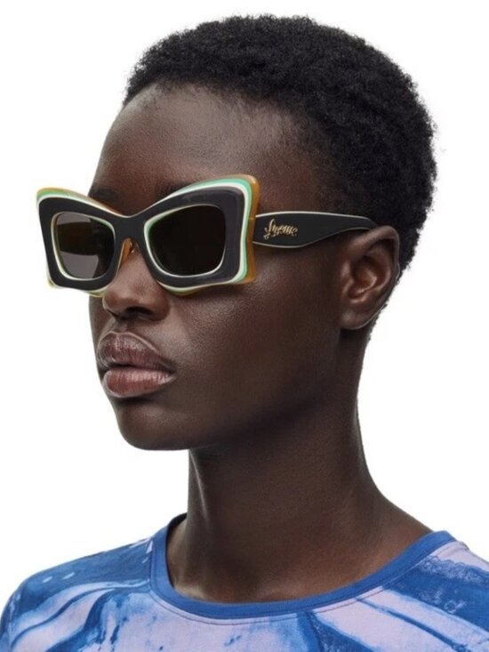 Loewe Women Sunglasses Grey Multicolor Cat Eye LW40140U 20A NEW AUTHENTIC main image 9